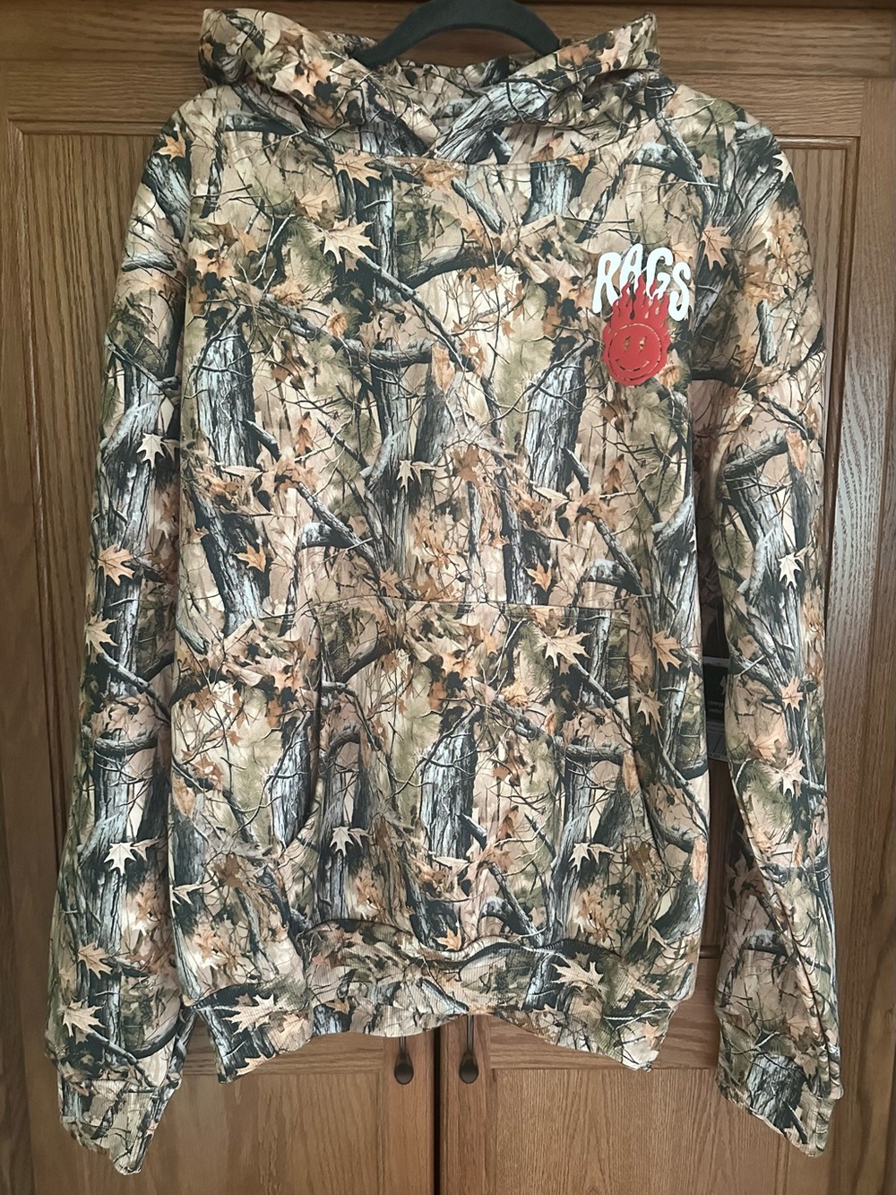 Rags Camo Unisex Hoodie NWT